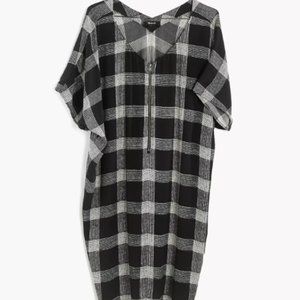 Madewell Zip Front Plaid Dress